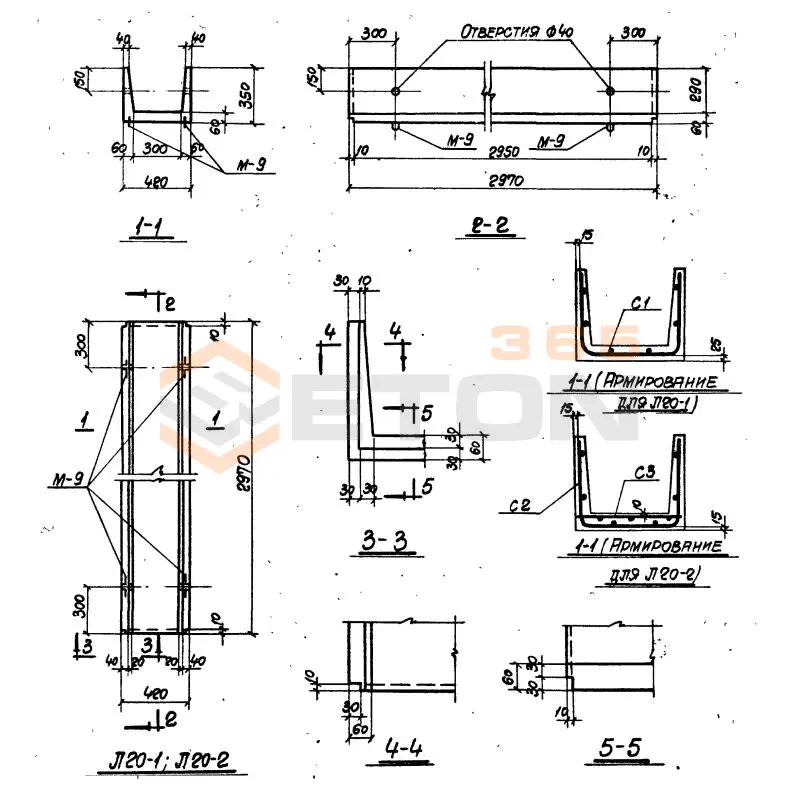 Лотки Л Серия ИС 01-04 Л 20-2