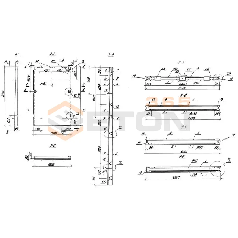 Панели стеновые плоские Серия 3.900.1-10 ПС 2-48 б