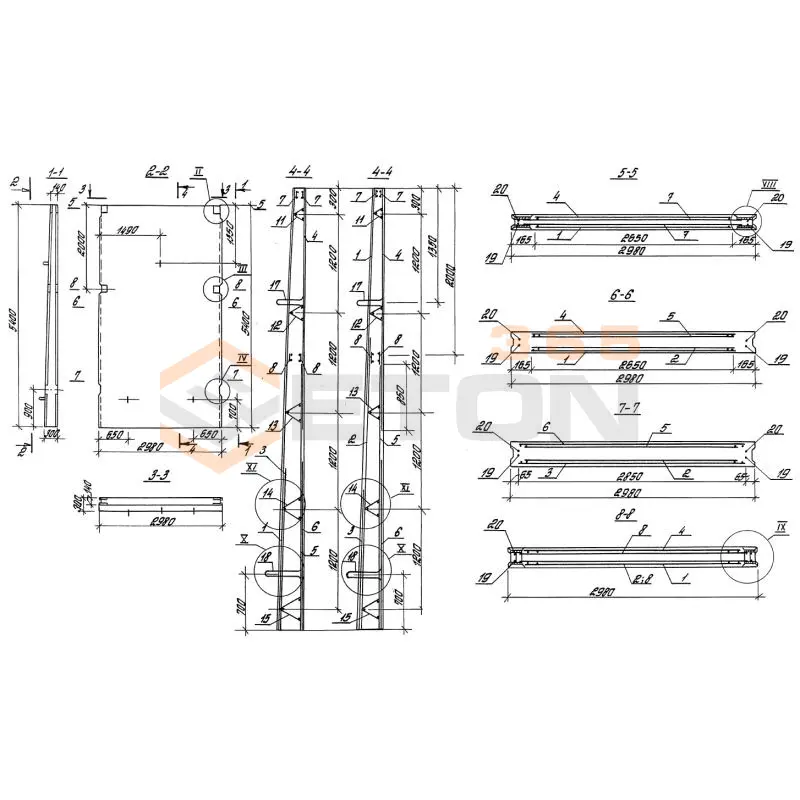 Панели стеновые плоские Серия 3.900.1-10 ПС 2-54 к