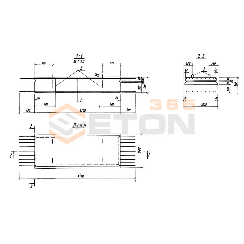 Блоки флютбетные Серия 3.820.1-29/91 ФБ 3