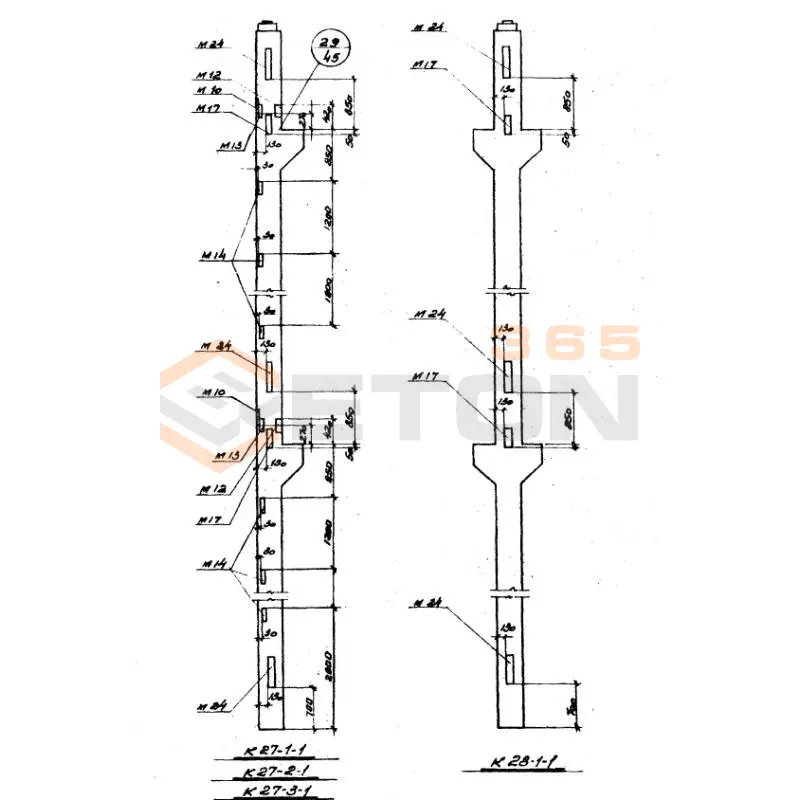 Колонны Серия ИИ 22-3 К 28-1-1 (ИИ 22-3)