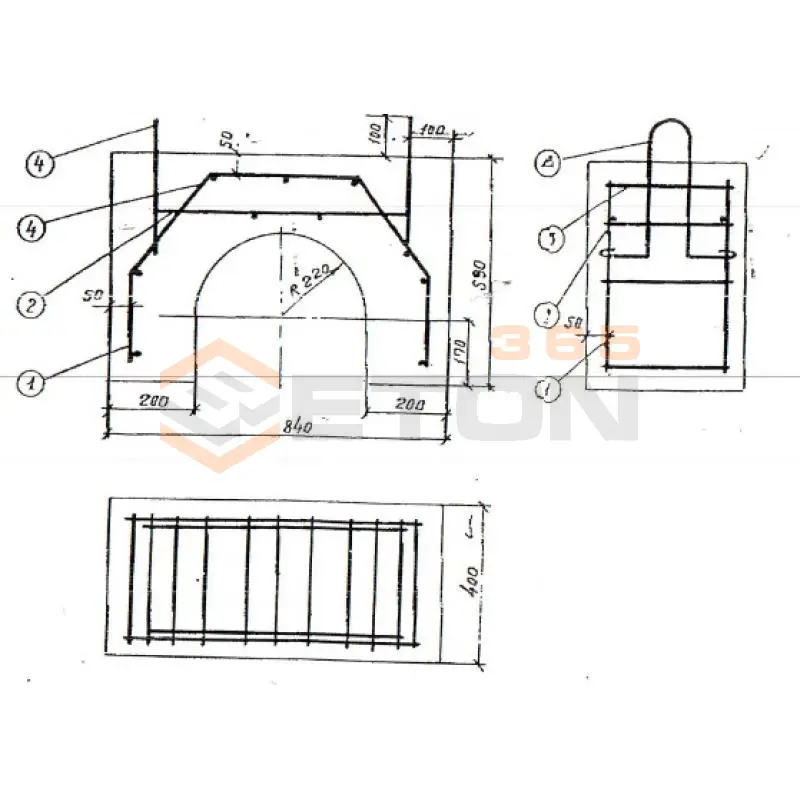 Грузы армобетонные седловидные баластные ТР 796-6 АСГ 1