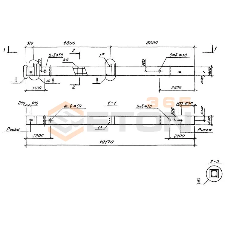 Колонны Серия 1.020.1-4 2КБД 48-48-4-25-00