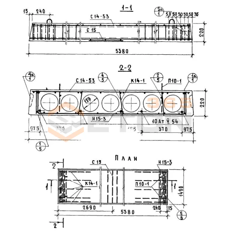 Панели многопустотные Серия 1.141-10 ПК 6-4-15 АтV а (1.141-10)