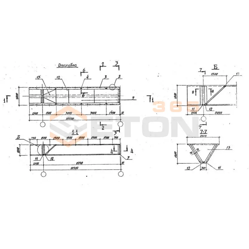 Складки Серия 1.266.1-3 СК 9-3 т-1