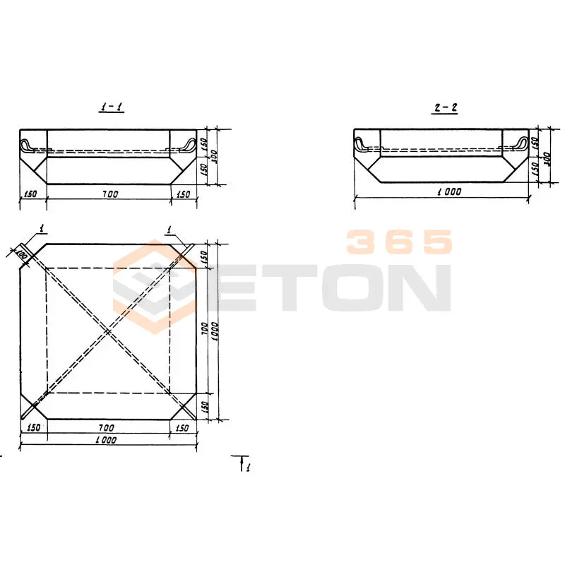 Плиты Серия 3.820.1-70 (3.820.1-32, 3.820-11) ПШ 10-10-3