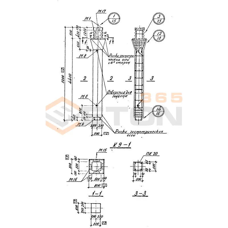 Колонны Серия 1.420-4 К 9-1