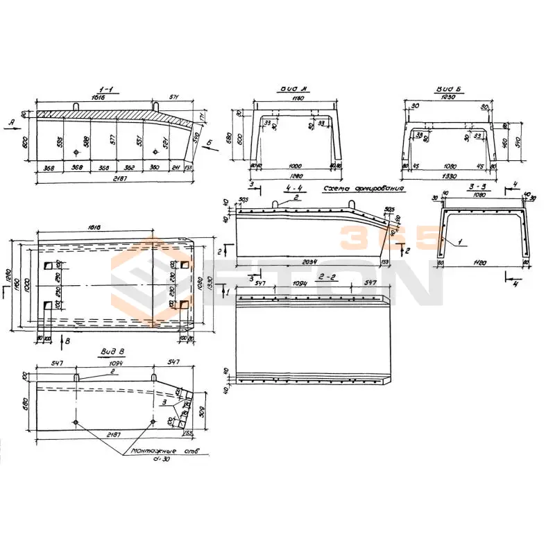 Блоки трамплина Серия 3.503.1-85 Б 2-30-1 (3.503.1-85)