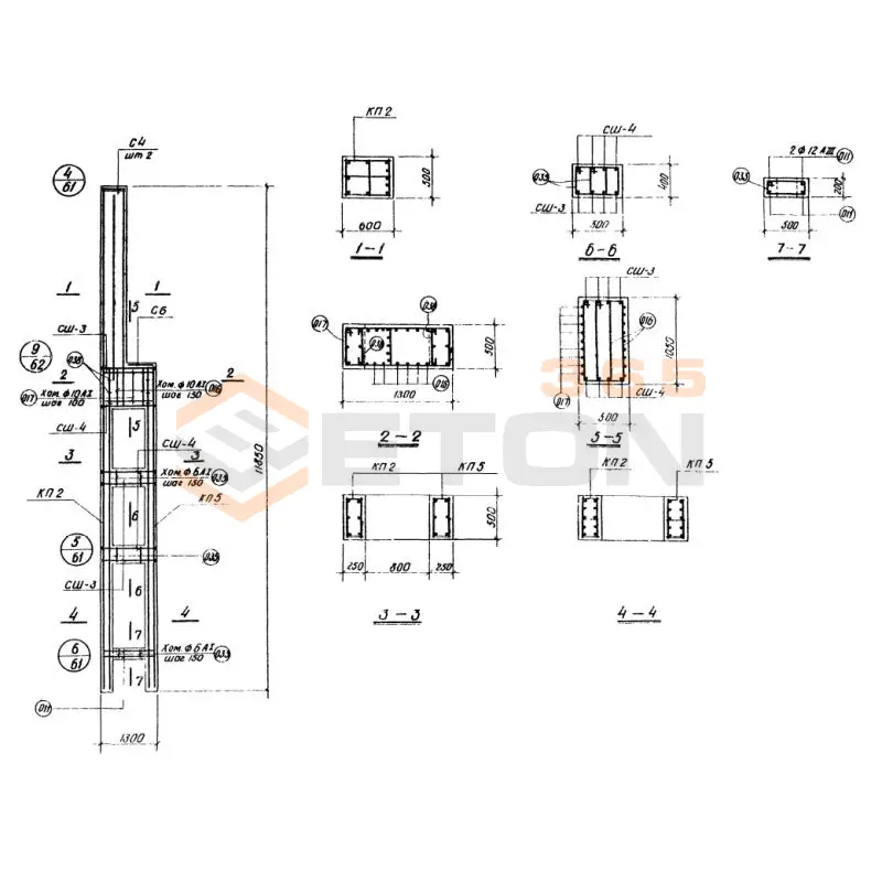 Колонны Серия КЭ 01-52 КД 12к-2