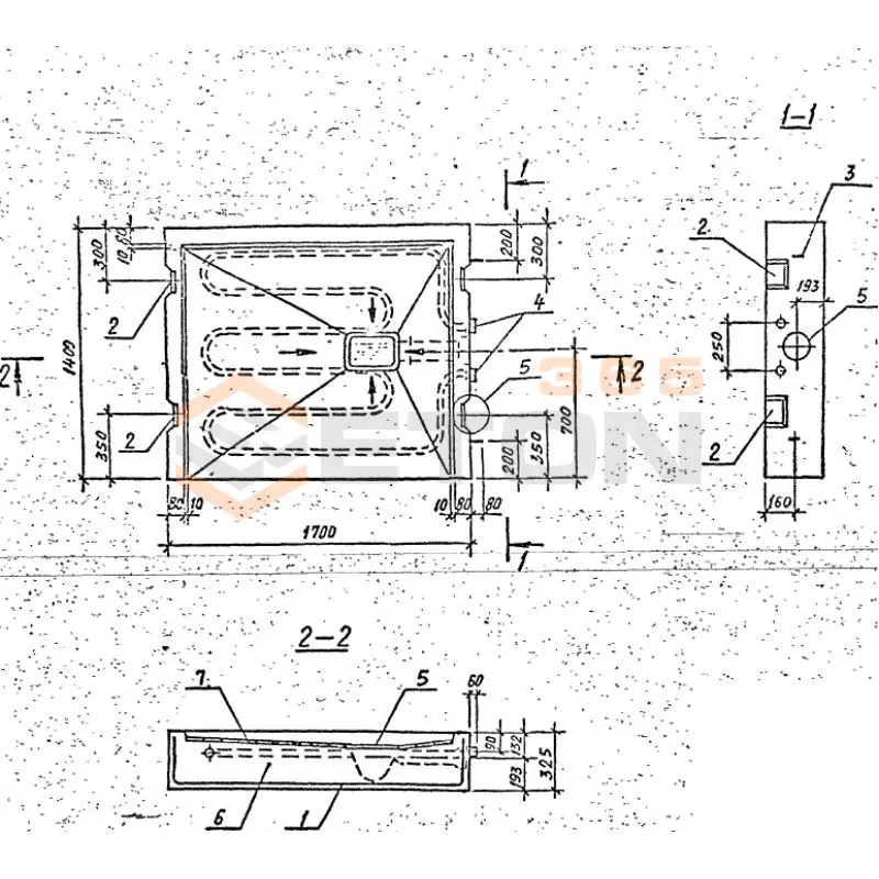 Плиты днища Серия 1.189.1-10 ПД 2-2 (1.189.1-10)