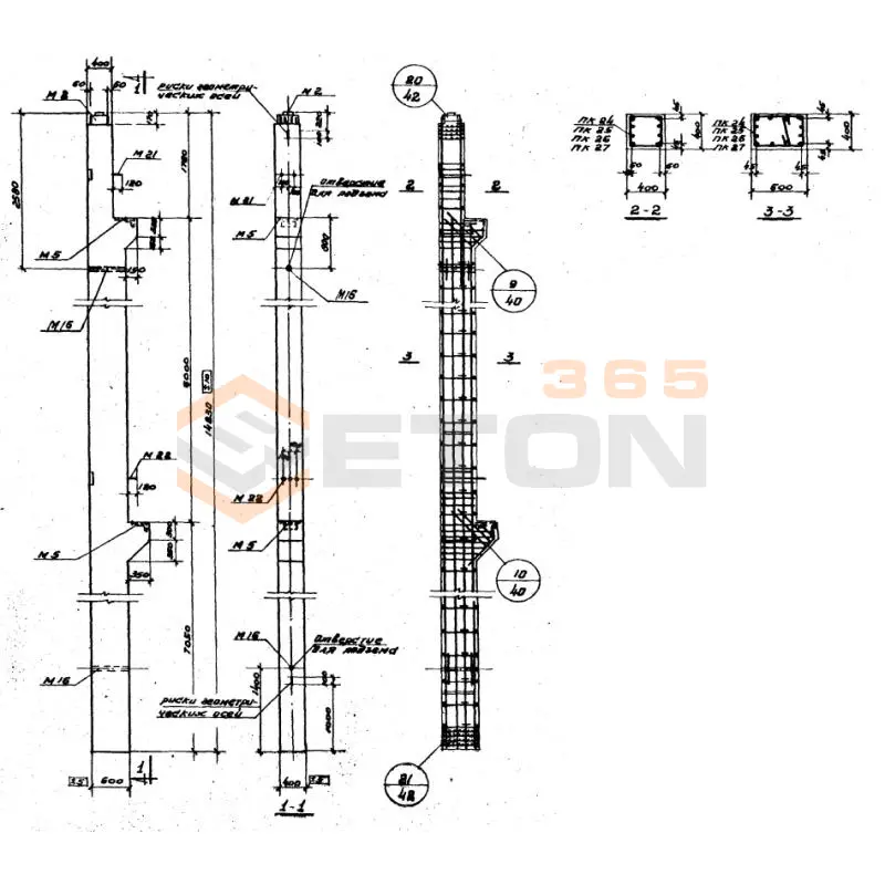 Колонны Серия ИИ 22-3 К 33-4 (ИИ 22-3)