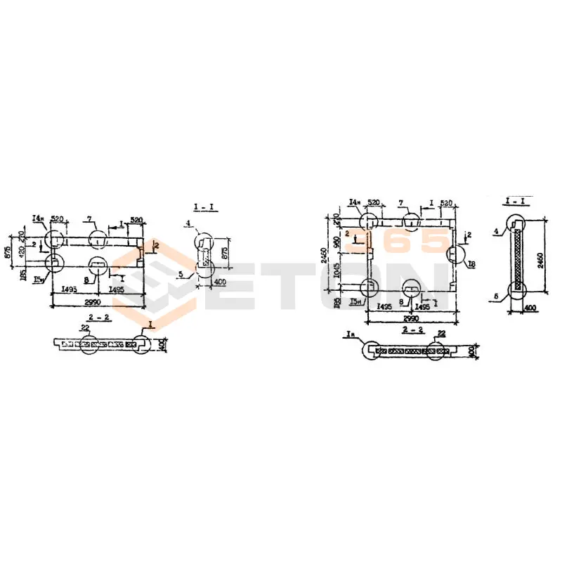 Панели наружных стен Серия 1.090.1-7с ПС 30-9-4 птс9 (1.090.1-7с)