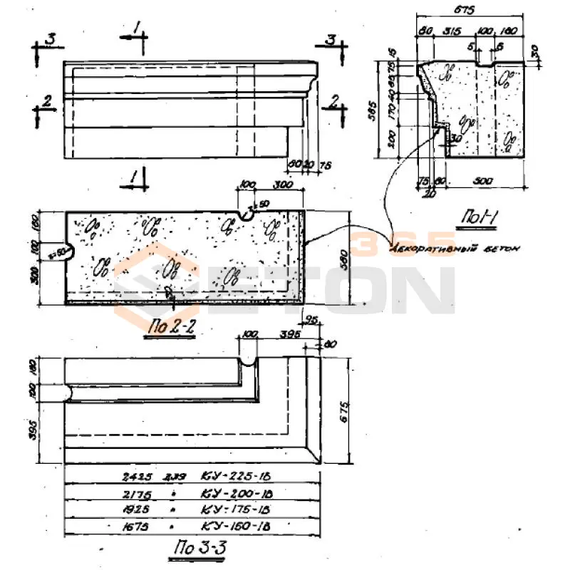 Блоки карнизные угловые Серия СТ 02-01 КУ 225-1 В (СТ 02-01)