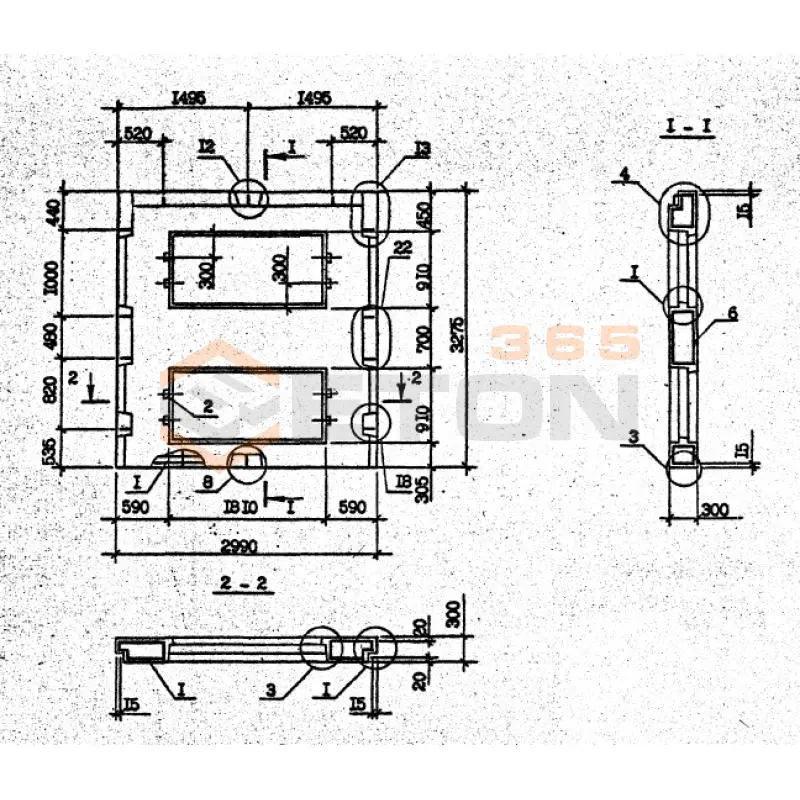 Панели наружных стен Серия 1.090.1-2с ПСЛ 30-33-3-2 пс9 (1.090.1-2с)