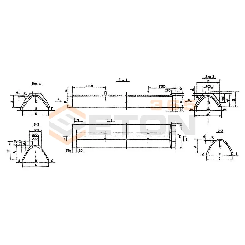 Лотки железобетонные оросительных систем ГОСТ 21509-76 ЛР 6