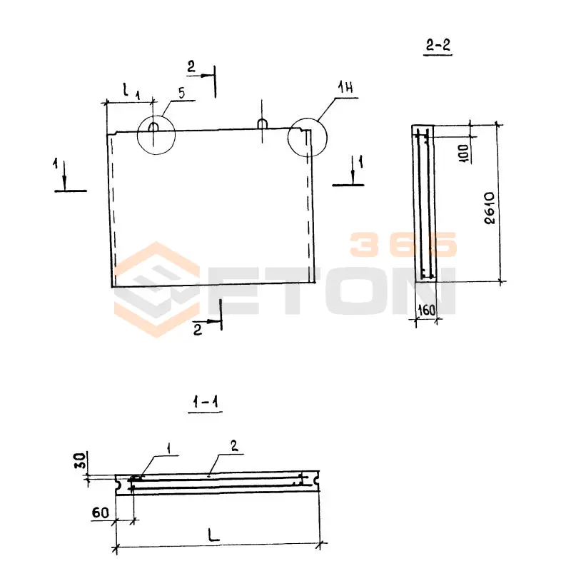 Панели стеновый Серия 1.131.1-27 ПСВ 29-26-16-20 т-1,1
