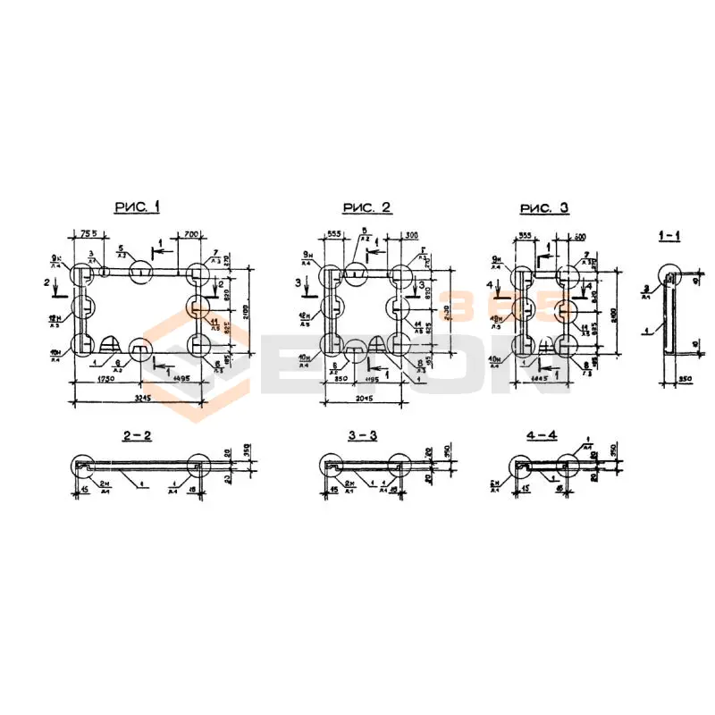 Панели наружных стен нулевого цикла Серия 1.090.1-2с 2ПСЦ 20-21-3,5 пс (1.090.1-2с)