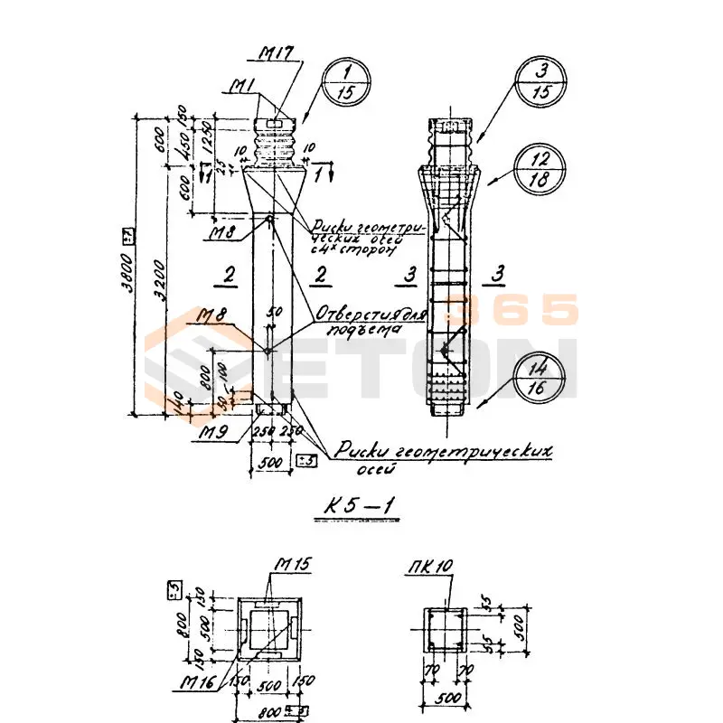 Колонны Серия 1.420-4 К 5-1