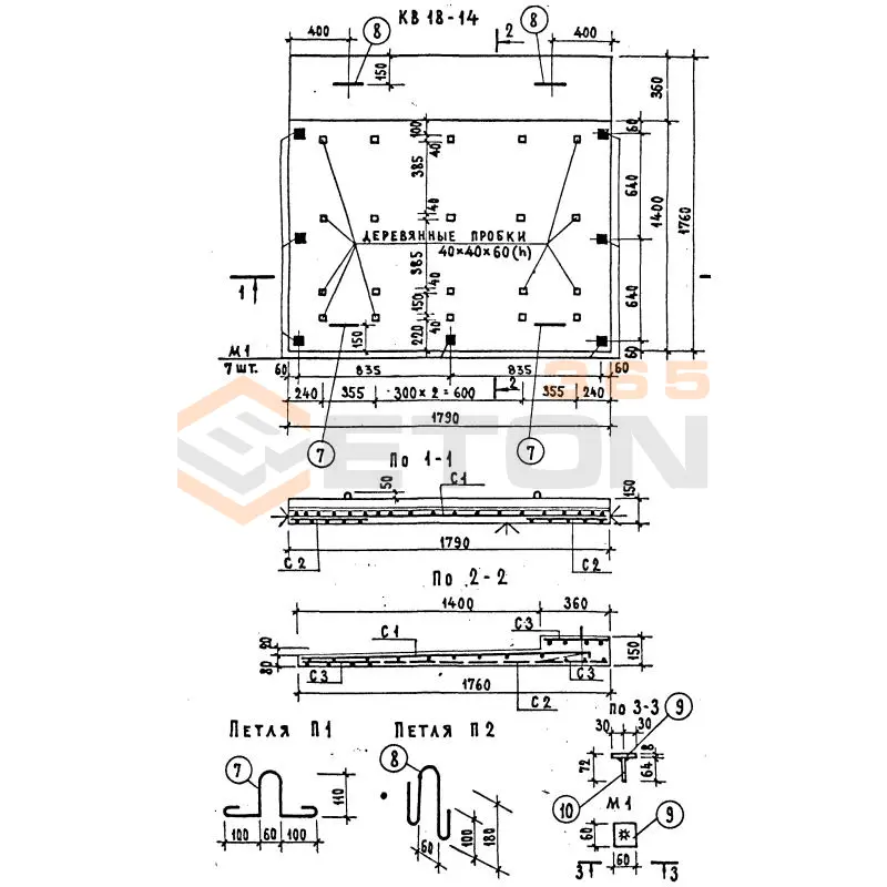 Козырьки входа Серия 86 КВ 18-14