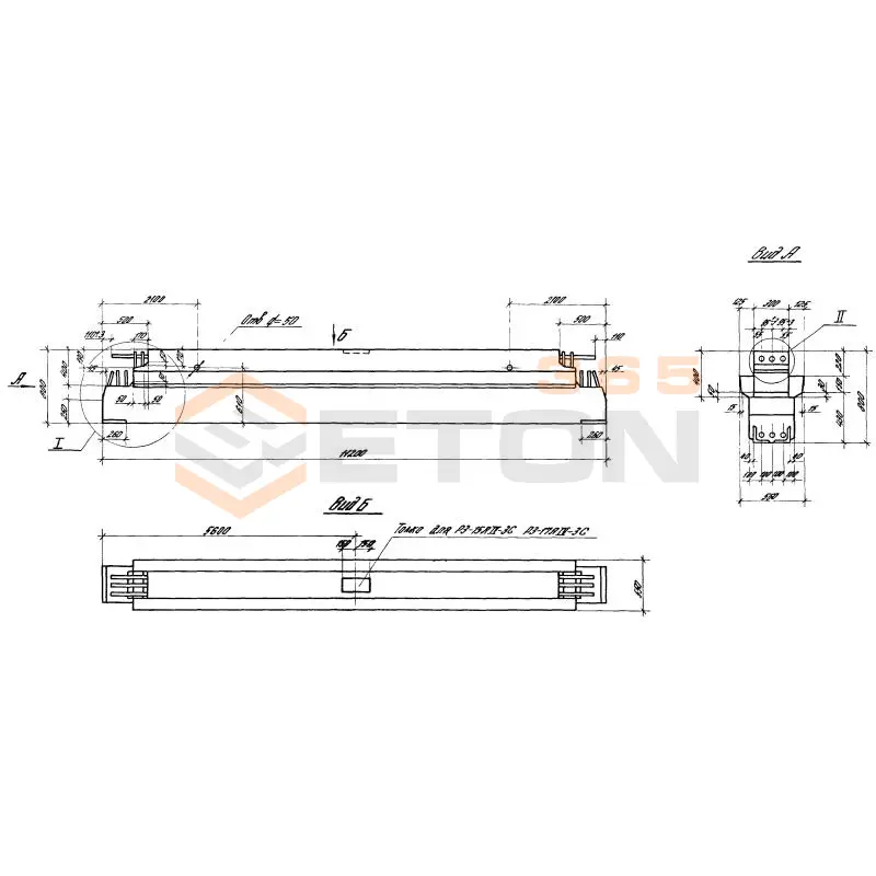 Ригели пролетом 12,0 м Серия 1.420.1-20с Р 3-14 АтV-3 с