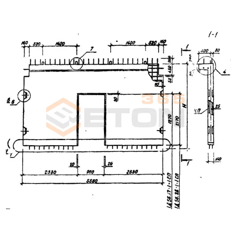 Диафрагмы жесткости Серия 1.020.1-6сп 1Д 56-33-3-1 сп (1.020.1-6сп)