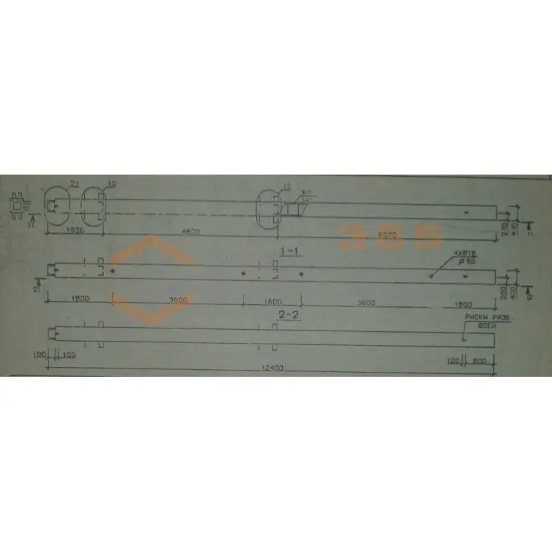 Колонны сечением 400х400 мм для зданий с высотами этажей 4,8 и 4,8 (6,0) м Серия 1.020.1-2с/89 4КН 48-124-1 с