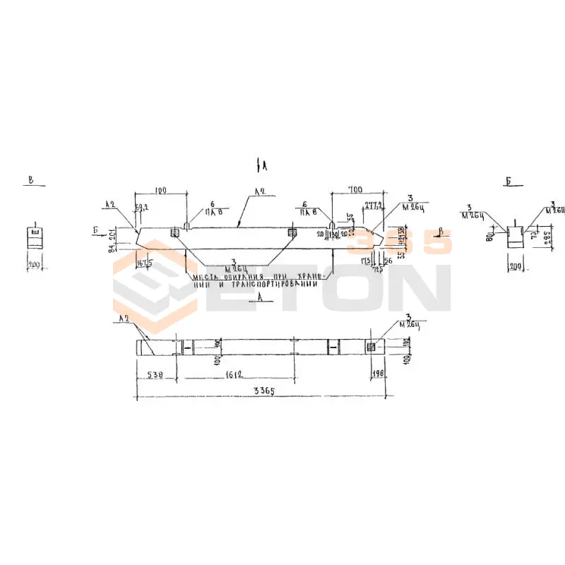 Ограждения лестничные Альбом 3РС 19-103 3ЛО 12 н-1 (Альбом 3РС 19-103)