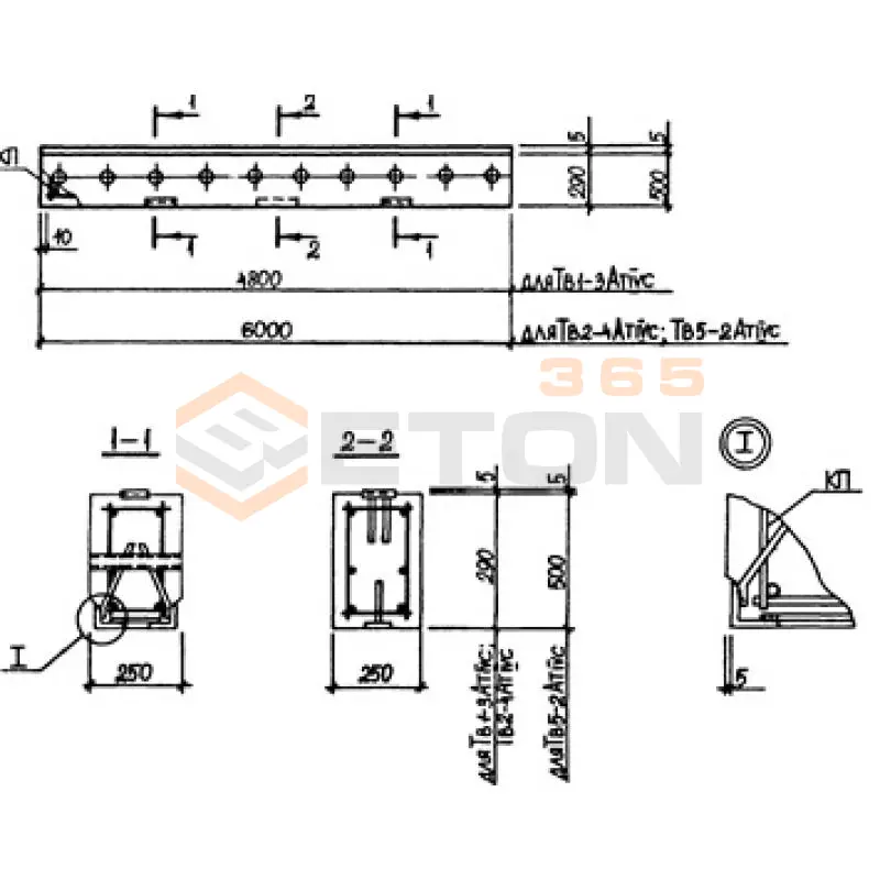 Траверсы Серия 3.015-3/92 ТВ 3-1