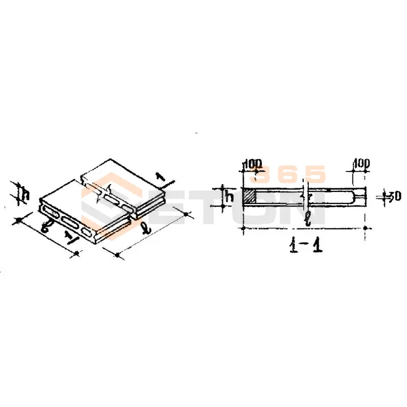 Панели с овальными пустотами Серия ИИ 01-02 МД 10 (ИИ 01-02)