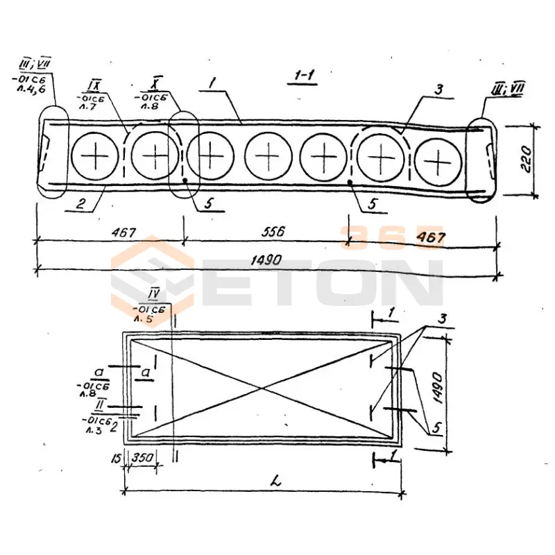 Плиты многопустотные Серия 1.141.1-23с ПК 6-30-15 с9 (1.141.1-23с)