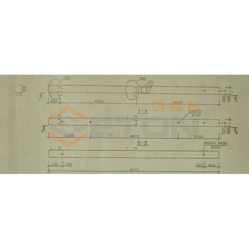 Колонны сечением 400х400 мм для зданий с высотами этажей 4,2 м Серия 1.020.1-2с/89 5КБ 42-95-11 н