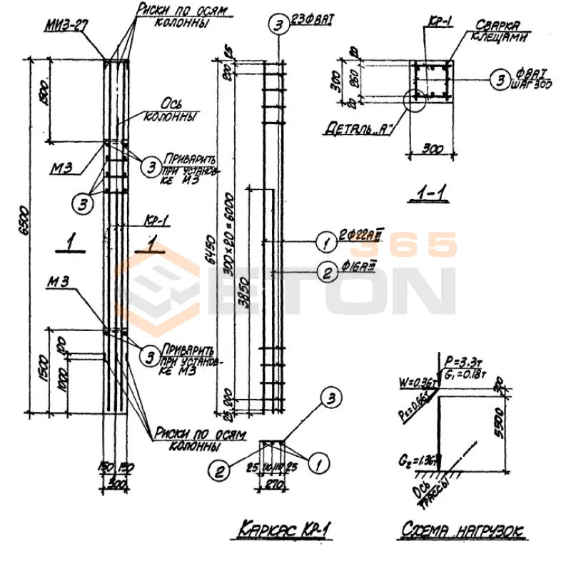 Колонны Серия 3.015-1 К 34-1 (3.015-1)