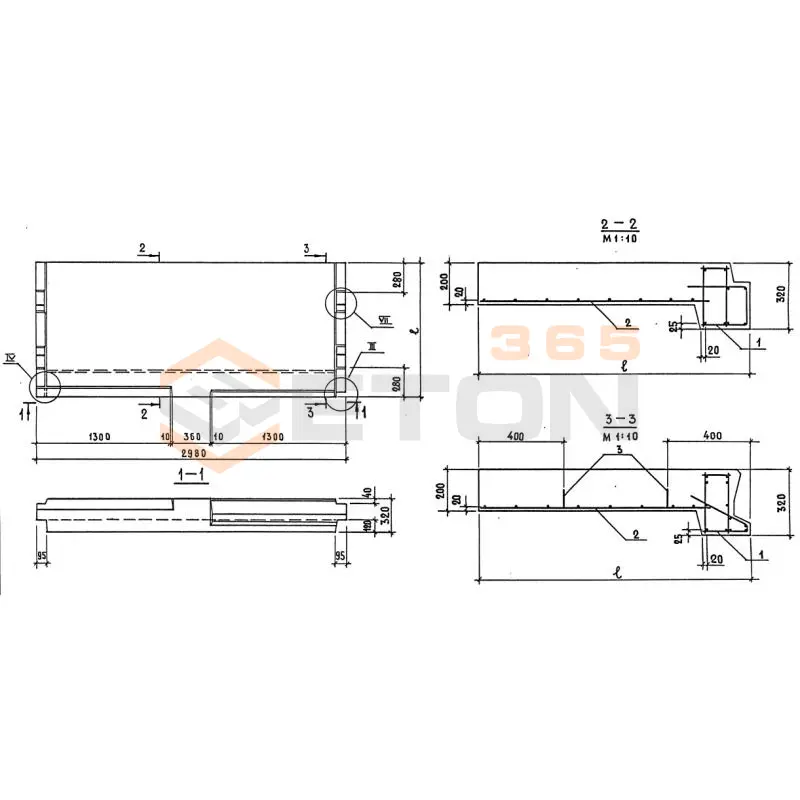 Лестничные площадки плоские 1ЛП ГОСТ 9818-85 1ЛП 30-19-4 к (ГОСТ 9818-85)