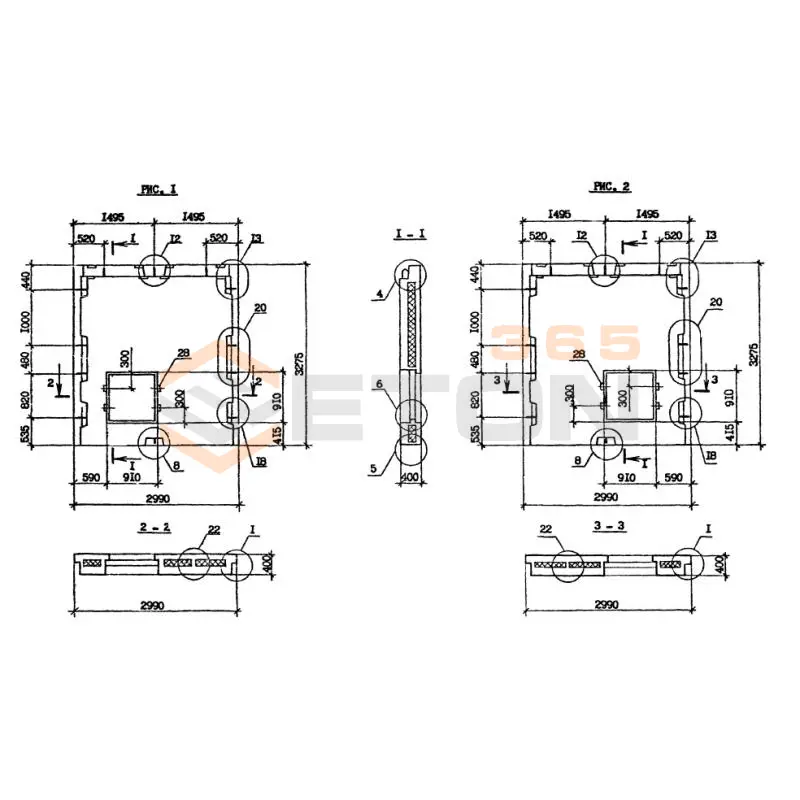 Панели наружных стен Серия 1.090.1-2с 8ПСЛ 30-33-4-2 птс (1.090.1-2с)