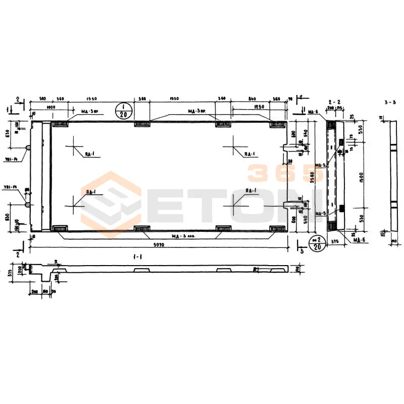 Диафрагмы жесткости Серия ИИ 04-6 ДМ 1-26-60 (ИИ 04-6)