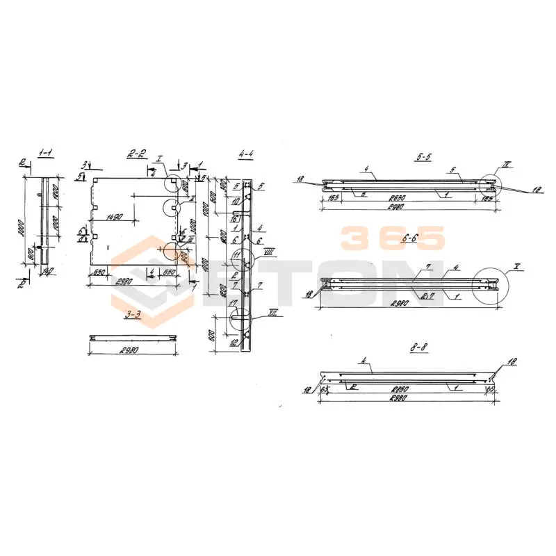 Панели стеновые плоские Серия 3.900.1-10 ПС 2-30 кн у