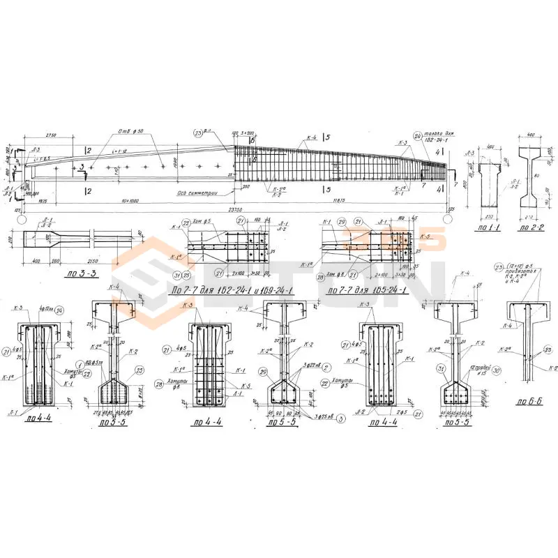 Балки Серия ПК 01-06 1Б 9-24-1