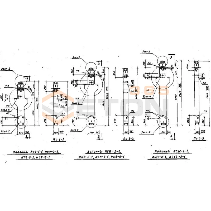 Колонны Серия ИИС 62 КС 4-6-1 (ИИС 62)