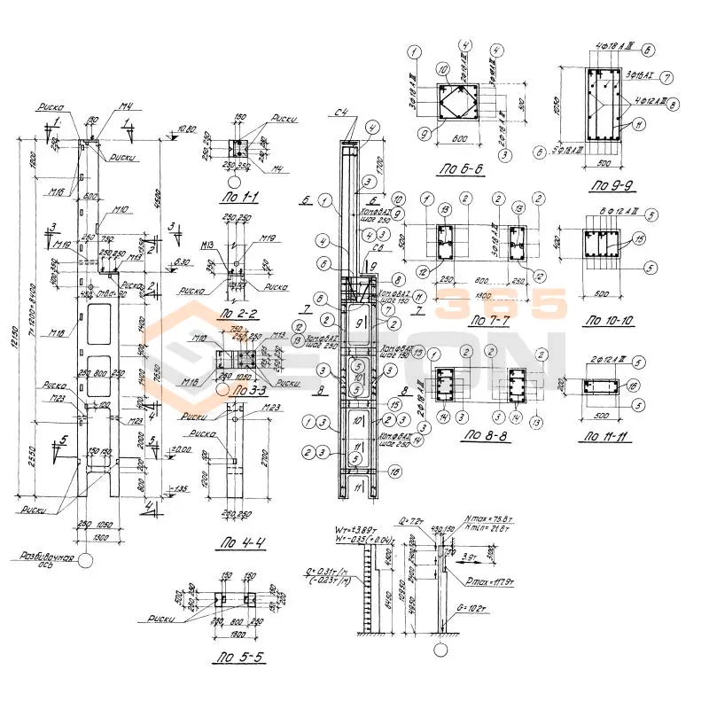 Колонны Серия КЭ 01-52 КД 5-12
