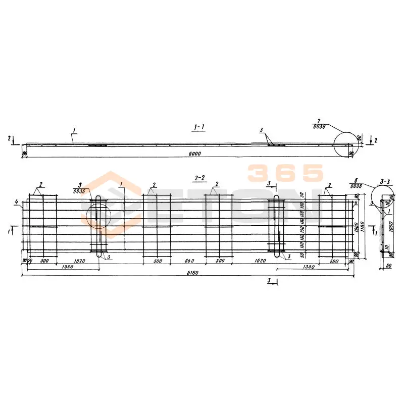 Плиты Серия 3.820.1-70 (3.820.1-32, 3.820-11) НПВ 60-10-0,6