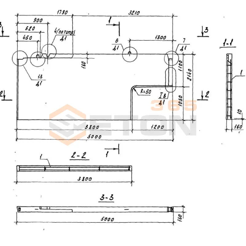 Панели внутренних стен Серия 97 5ВСЦ 1-2