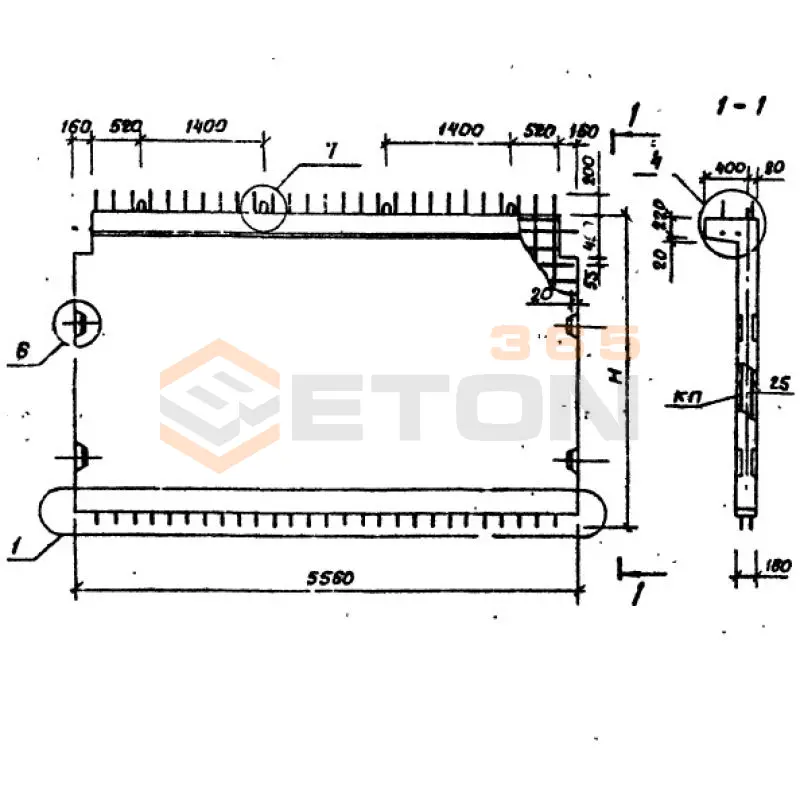 Диафрагмы жесткости Серия 1.020.1-6сп 1Д 56-17-3 сп (1.020.1-6сп)