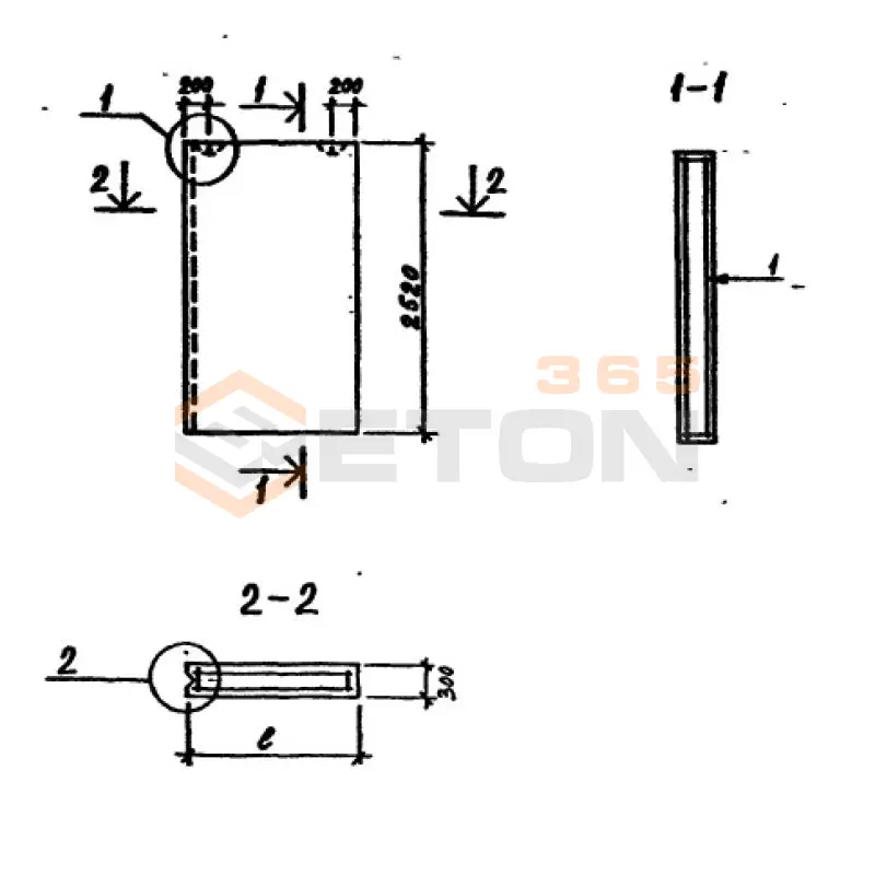 Блоки стеновые наружные ТП 213-2-183 СБН 15-25-3,0-7 я-1 (ТП 213-2-183)