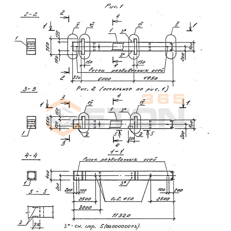 Колонны Серия 1.020.1-4 2КВО 60-60-4-40-00