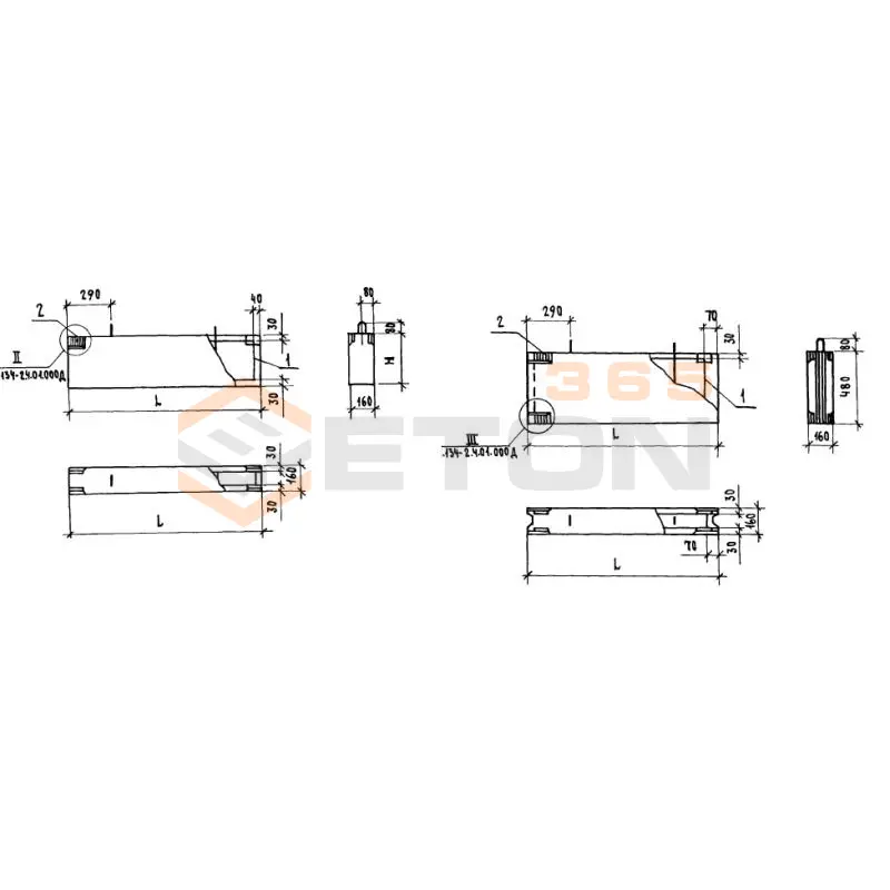 Блоки внутренних стен Серия 1.134-2 СБ 13-3-1 т-5