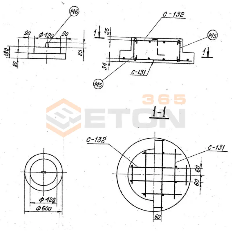 Подпятники Серия 3.407-115 П 1-3