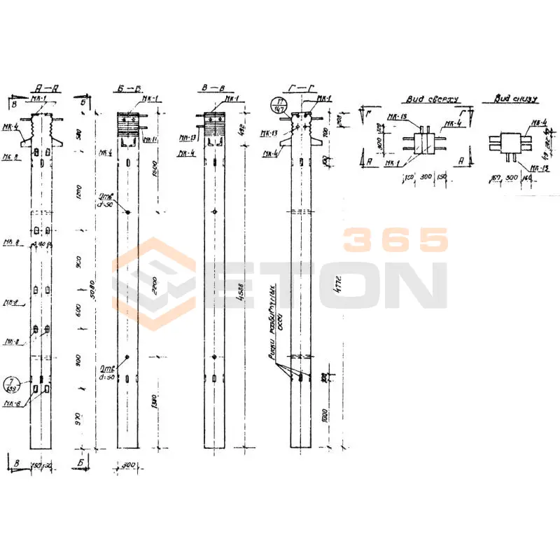 Колонны Серия ИИС 04-2 СКВ 1-20-51-3 а (ИИС 04-2)