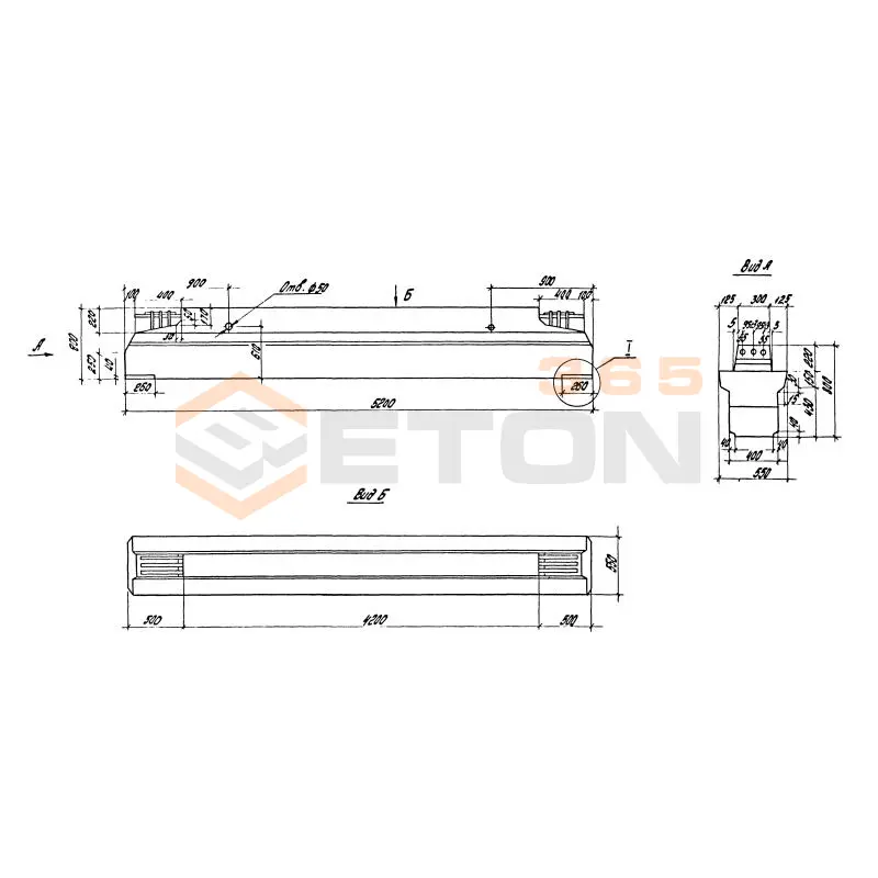 Ригели лестничных клеток Серия 1.420.1-19 РЛ 3-2-2