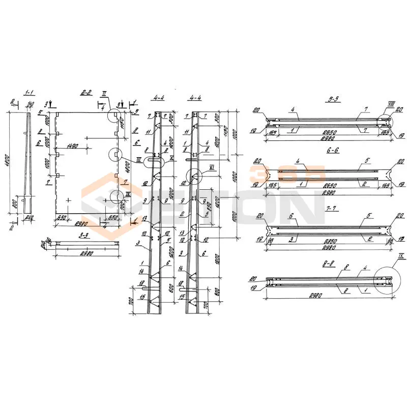 Панели стеновые плоские Серия 3.900.1-10 ПС 2-48 к у