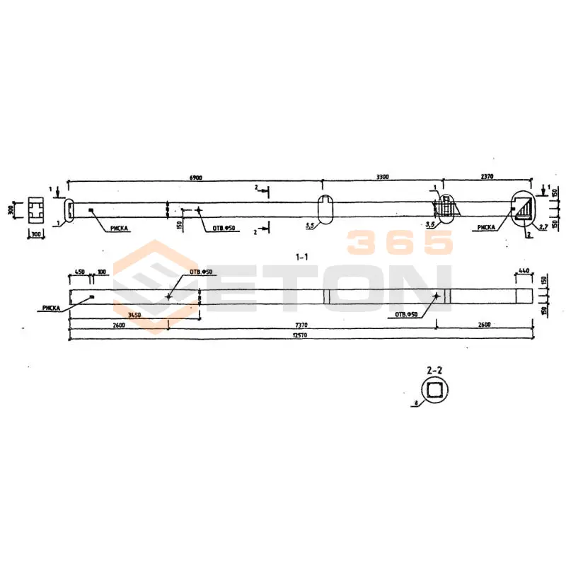 Колонны Серия 1.220.1-3м КОФ4Т 3-33-30,2 (1.220.1-3м)